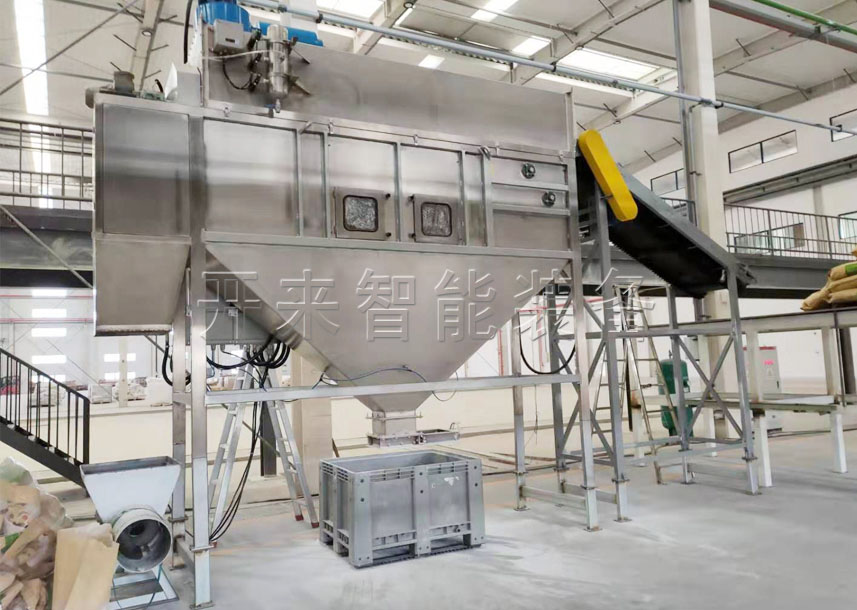 塑料粒子自动拆包机，25KG袋料无尘拆包方案