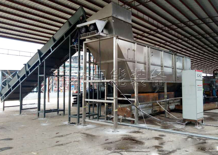 铲车上料式自动拆包机，自动拆包投料站工作现场